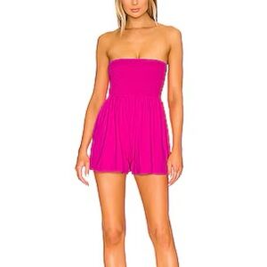 susana monaco smocked tube romper